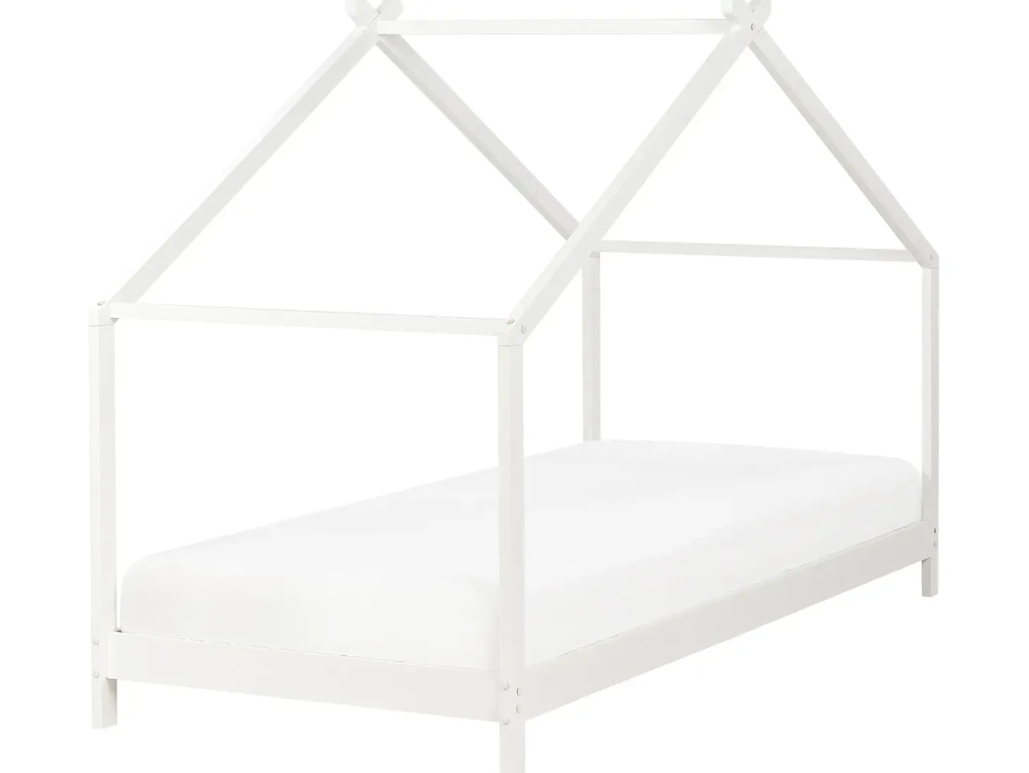 Børneseng Hus Fyretræ ORLU 90 x 200 cm Hvid