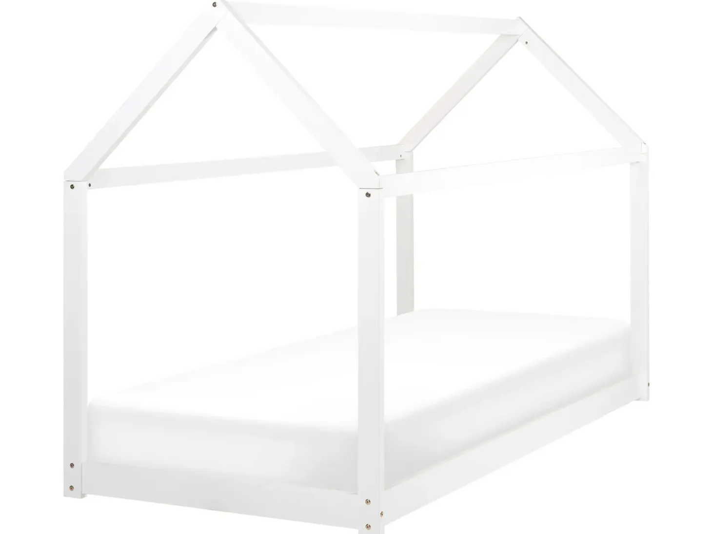 Børneseng Hus Fyretræ TOSSE 90 x 200 cm Hvid
