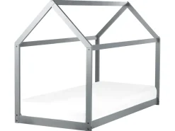 Børneseng Hus Fyretræ TOSSE 90 x 200 cm Grå
