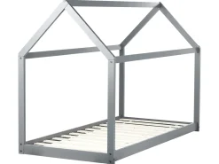 Børneseng Hus Fyretræ TOSSE 90 x 200 cm Grå