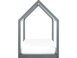 Børneseng Hus Fyretræ TOSSE 90 x 200 cm Grå