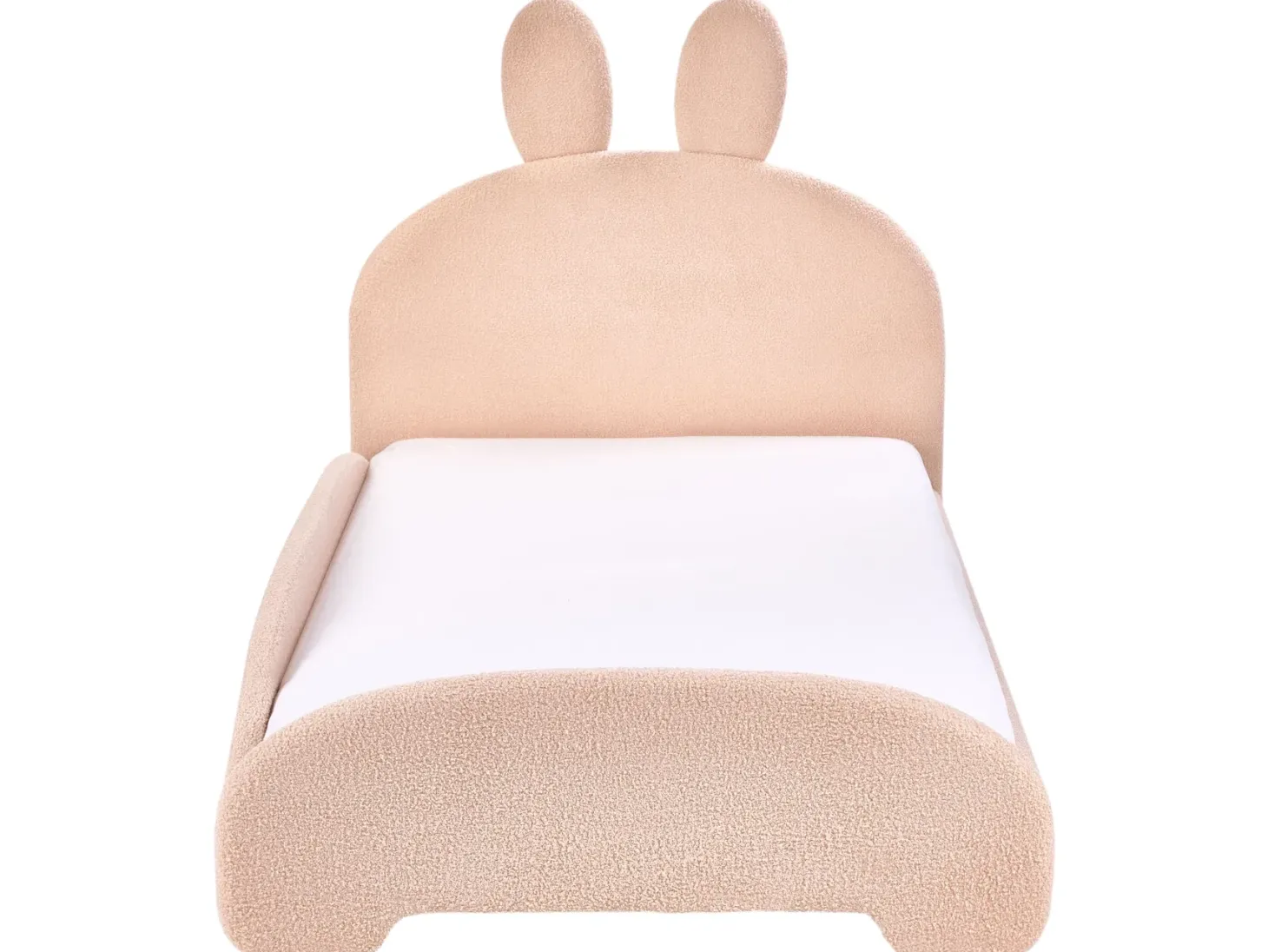 Børneseng Kanin Boucle PERROS 90 x 200 cm Beige