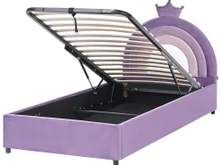 Børneseng med opbevaring Krone Velour GRISETOT 90 x 200 cm Lilla