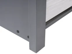 Børneseng med udtræk Fyretræ CRILLON 90 x 200 cm Grå