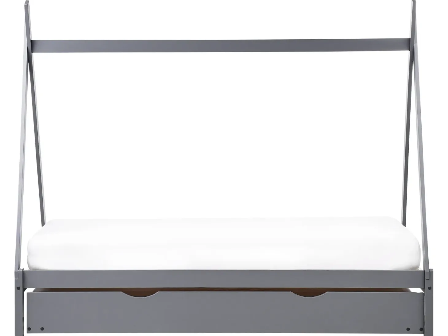 Børneseng med udtræk Fyretræ TALMONTIERS 90 x 200 cm Grå
