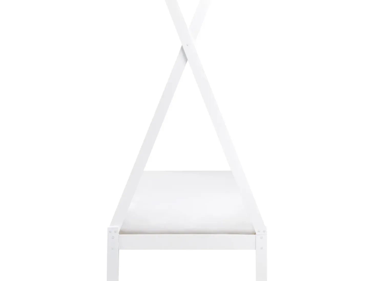 Børneseng Tipi Fyretræ DEVAY 90 x 200 cm Hvid