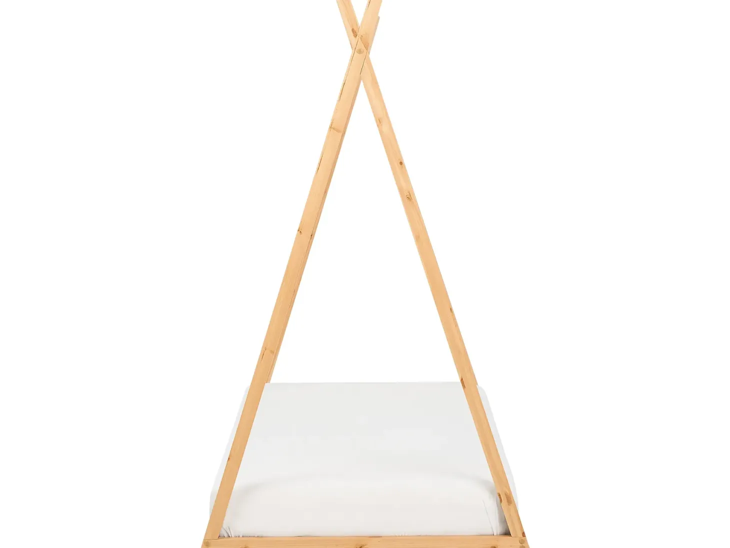 Børneseng Tipi Fyretræ SAURAT 90 x 200 cm Lysebrun