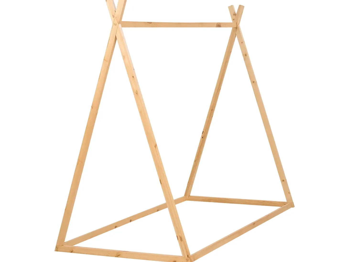 Børneseng Tipi Fyretræ SAURAT 90 x 200 cm Lysebrun