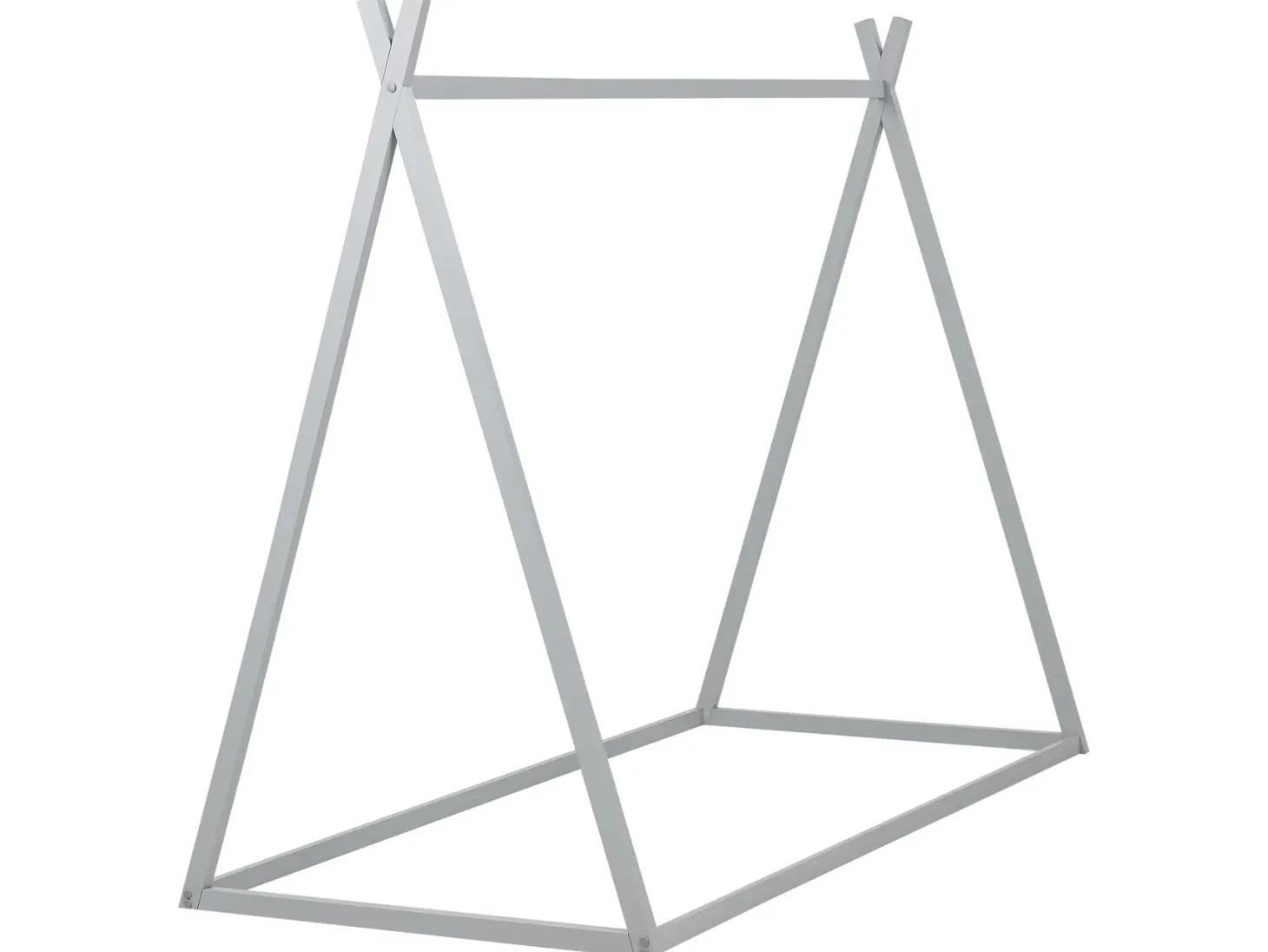 Børneseng Tipi Fyretræ SAURAT 90 x 200 cm Grå