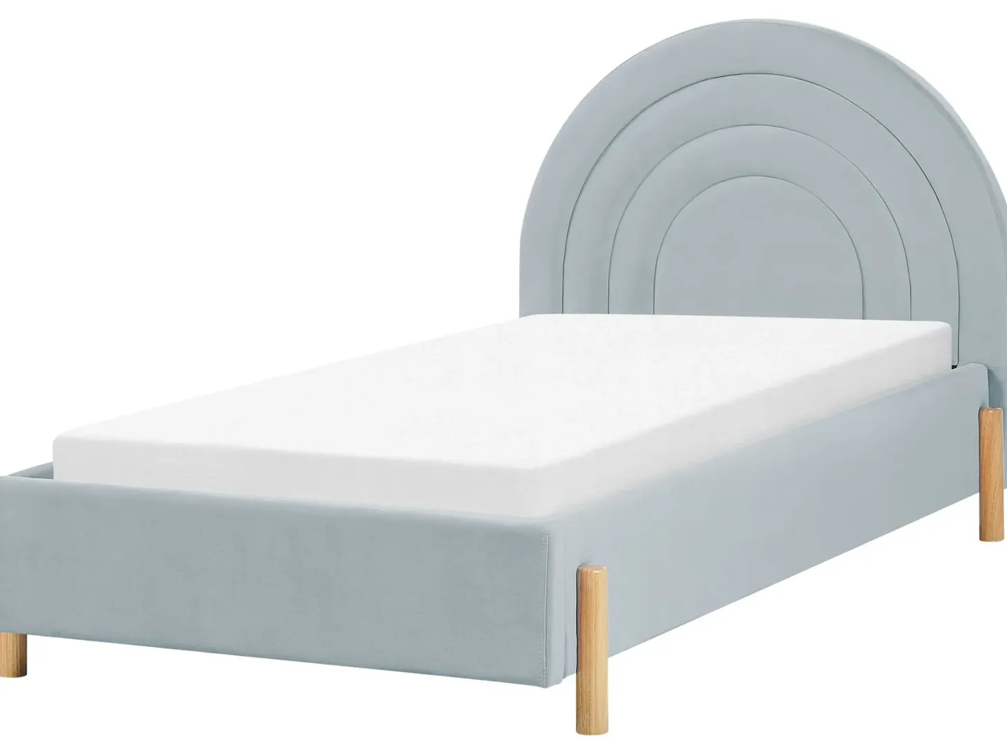 Børneseng Velour ANET 90 x 200 cm Himmelblå