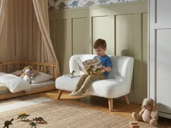 Børnesofa LOTE Boucle Hvid