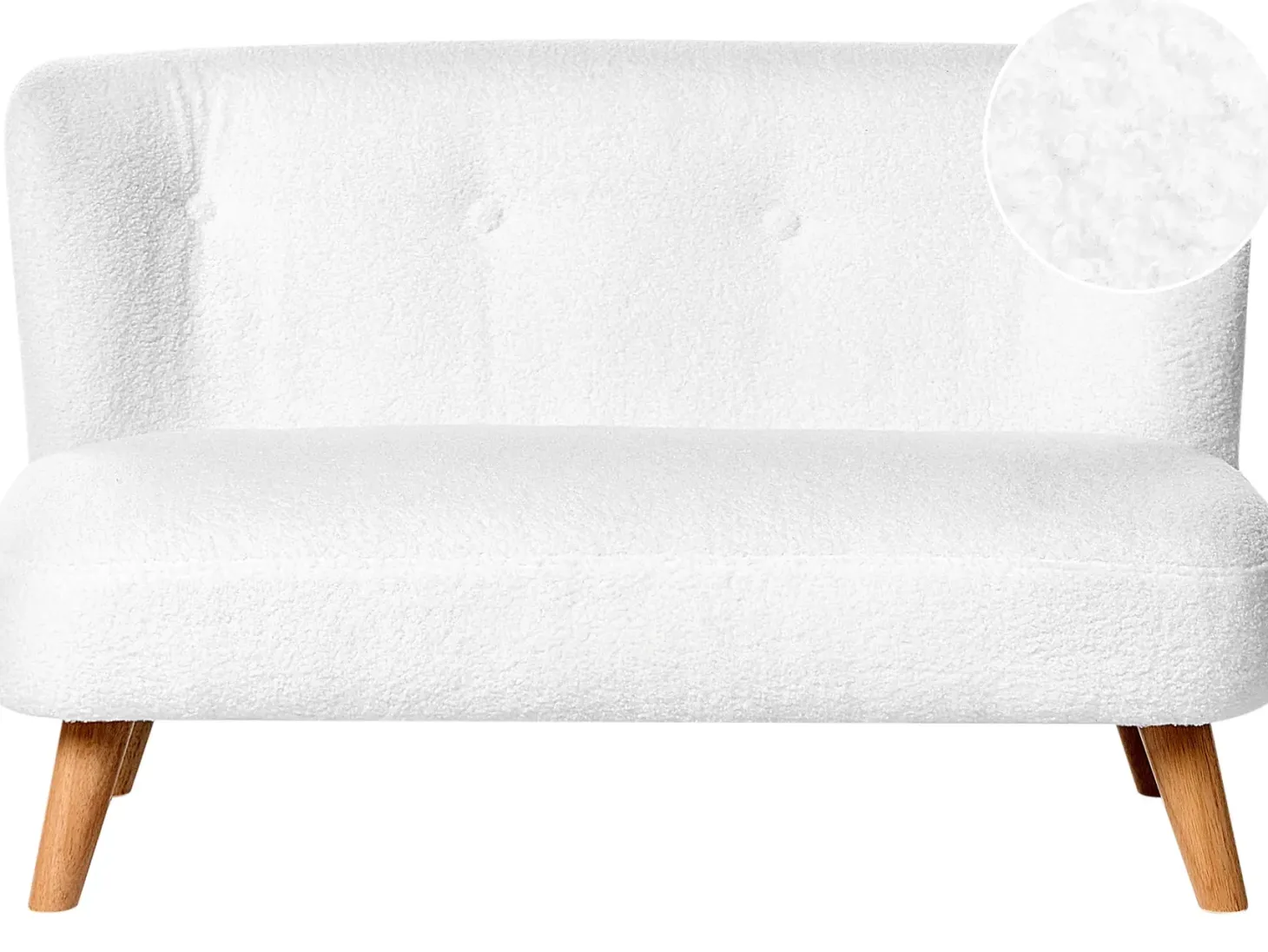 Børnesofa LOTE Boucle Hvid