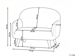 Børnesofa OTTAL Boucle Beige
