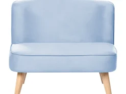 Børnesofa RISBY Velour Himmelblå