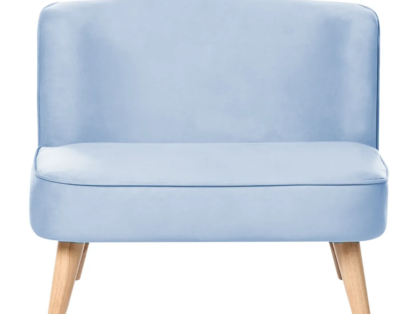 Børnesofa RISBY Velour Himmelblå