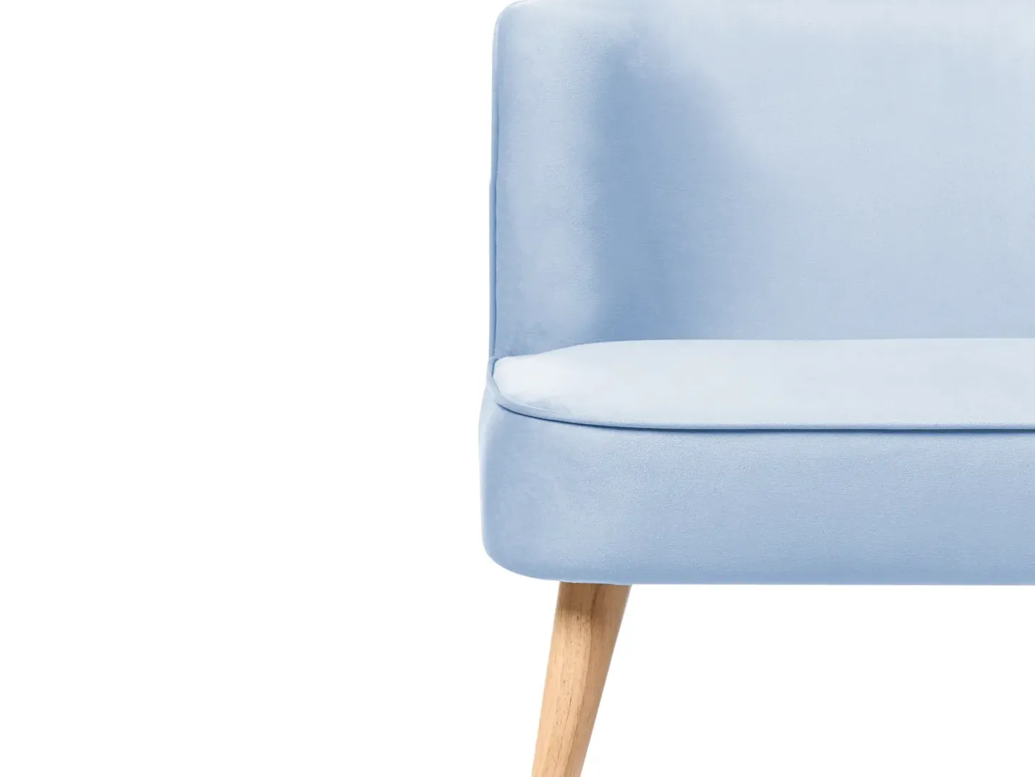 Børnesofa RISBY Velour Himmelblå