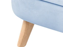 Børnesofa RISBY Velour Himmelblå