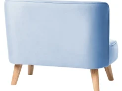 Børnesofa RISBY Velour Himmelblå