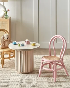 Børnestol KALIVIA Rattan Lyserød