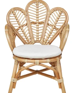 Børnestol med påfugledesign FLORENTINE II Rattan Naturlig