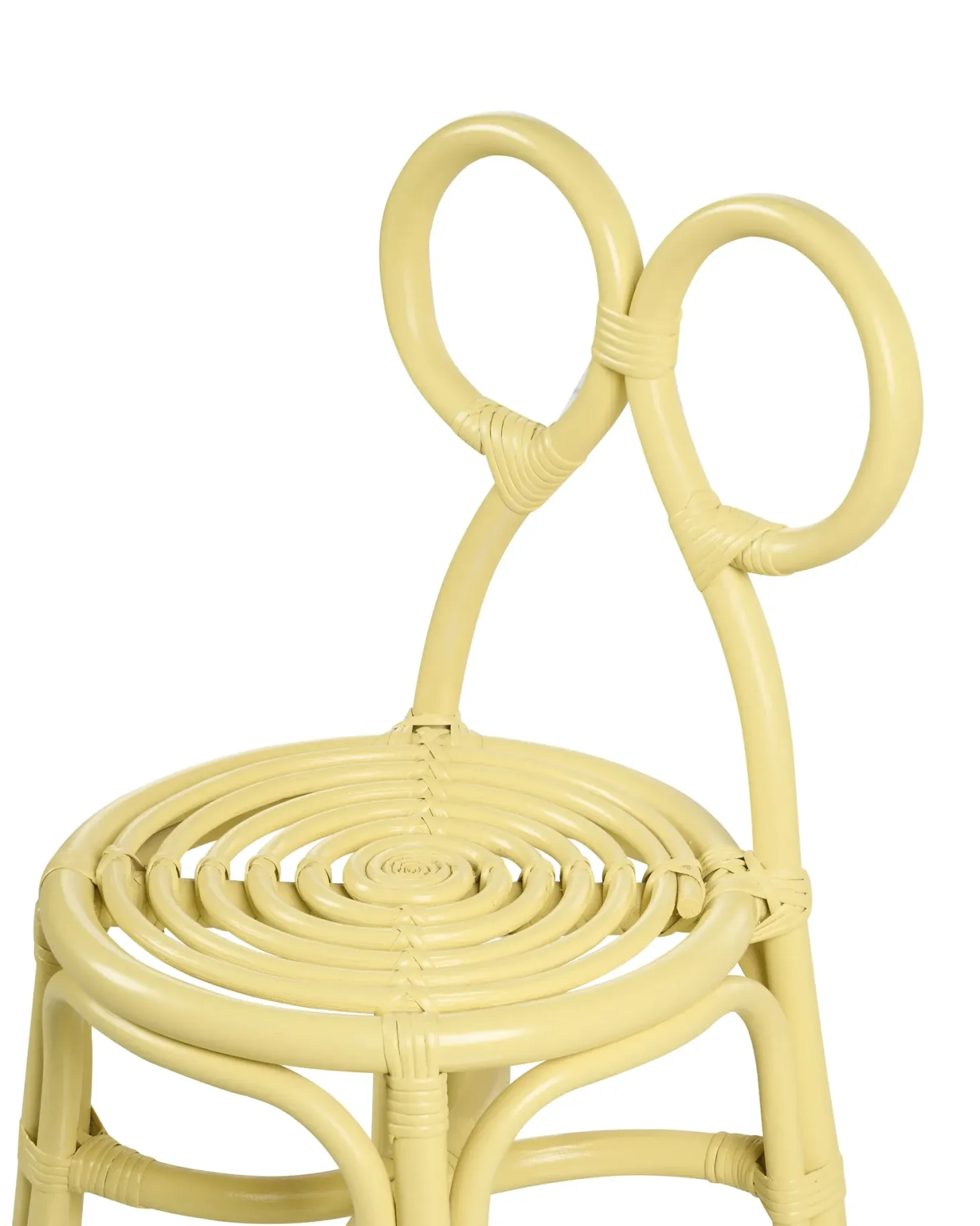 Børnestol MIRTIA Rattan Gul