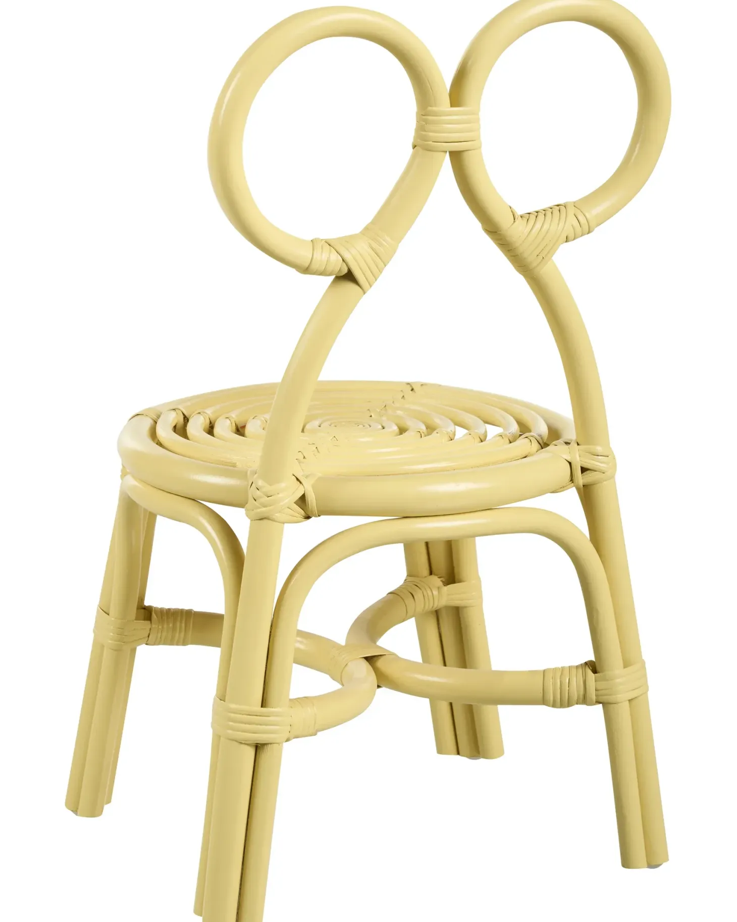 Børnestol MIRTIA Rattan Gul