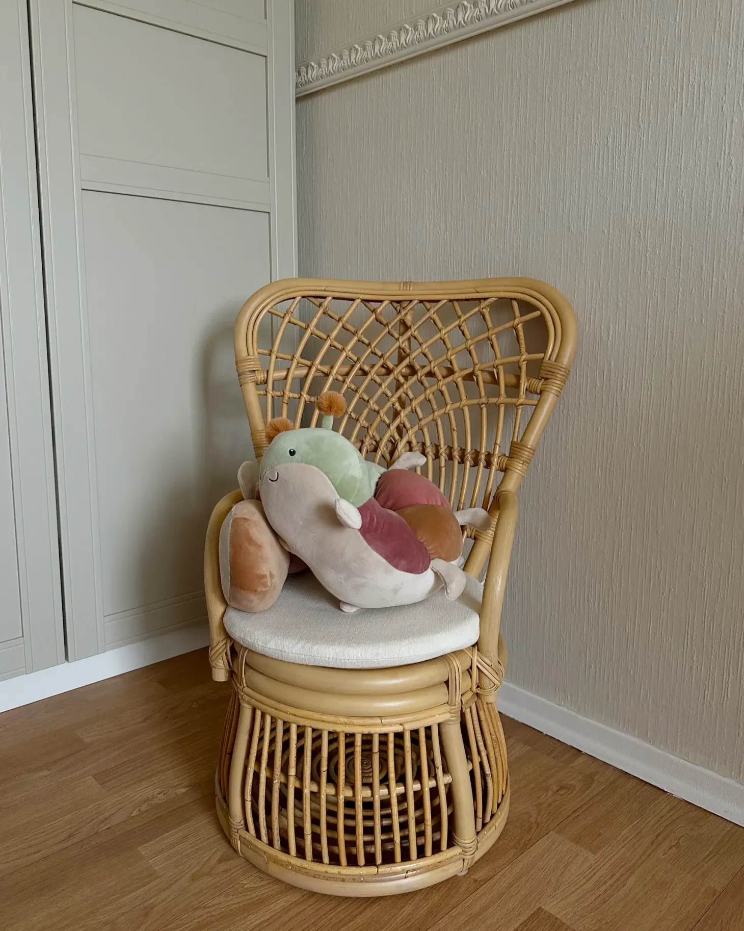 Børnestol TEMENI Rattan Naturlig
