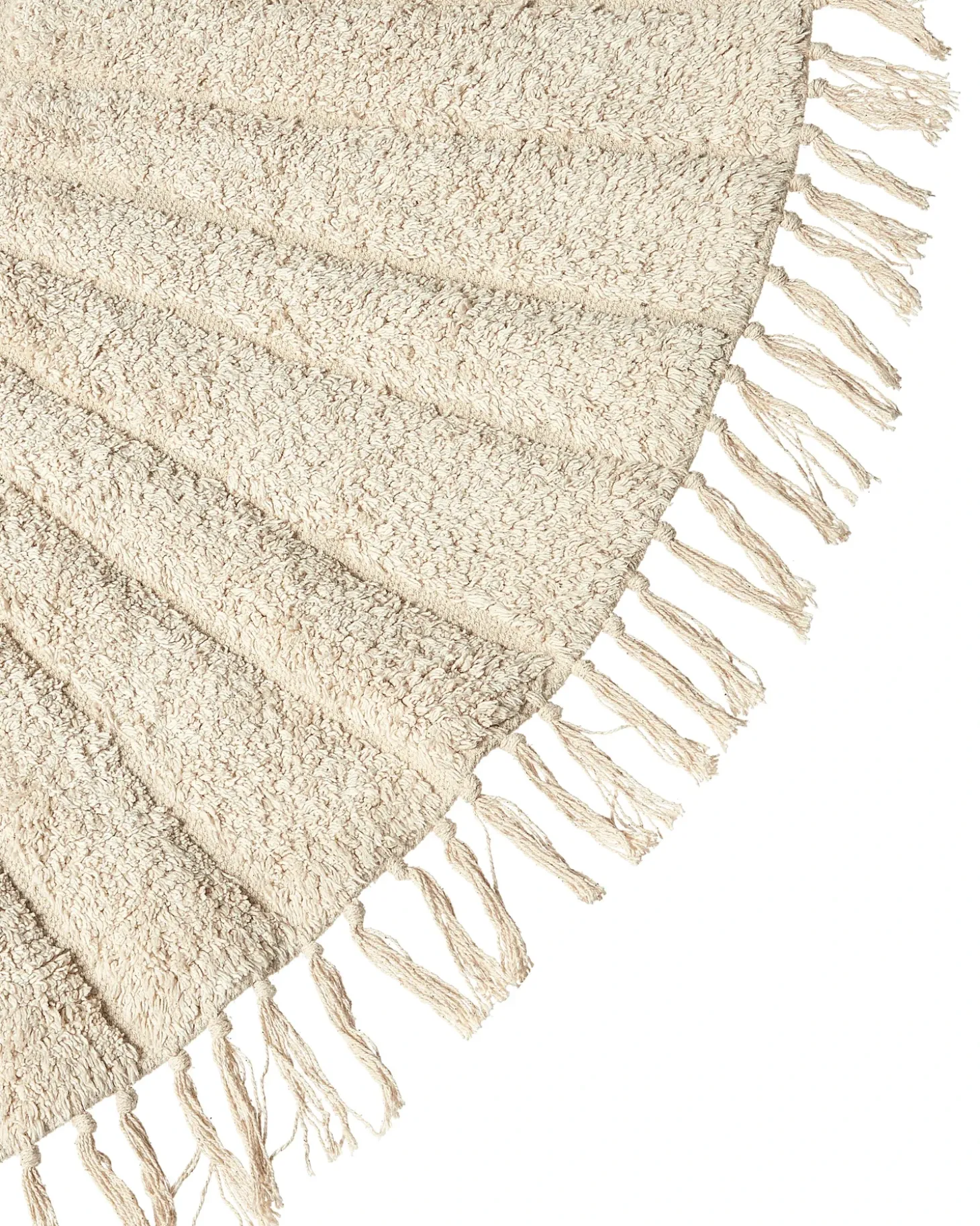Børnetæppe BADHANI Beige ø 140 cm Bomuld