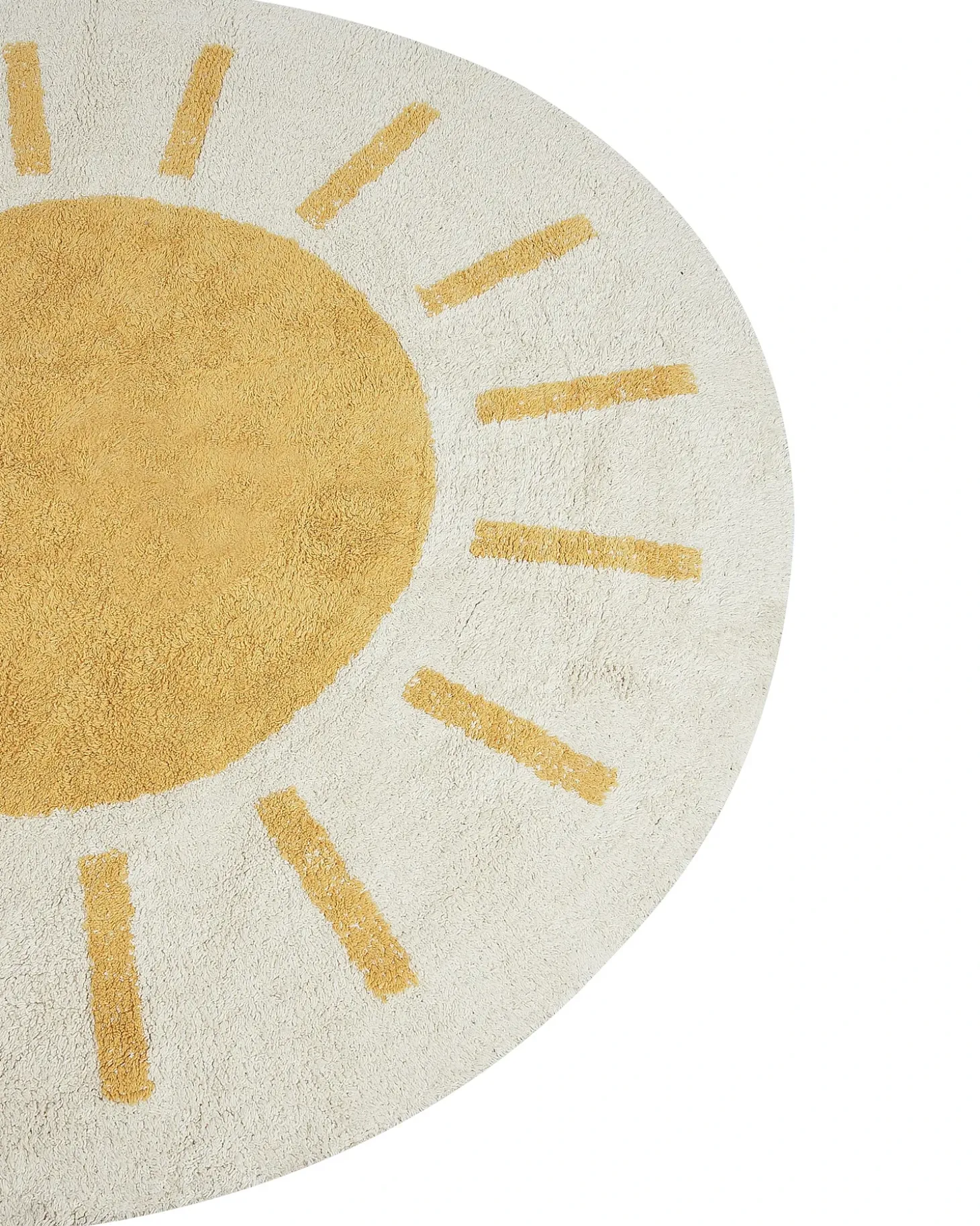 Børnetæppe BAIKER Beige ø 140 cm Bomuld