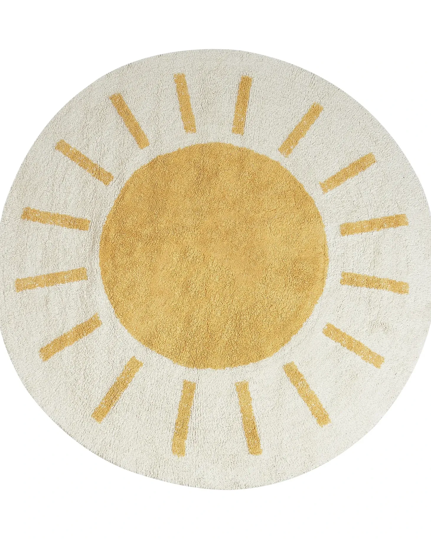 Børnetæppe BAIKER Beige ø 140 cm Bomuld