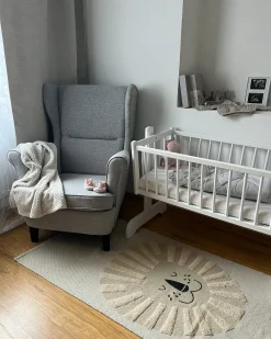 Børnetæppe BALARI Beige 80 x 150 cm Bomuld