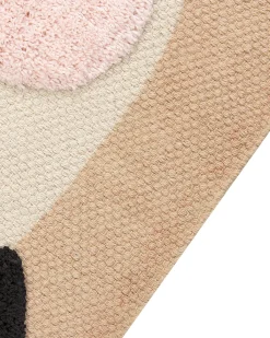 Børnetæppe BUNAN Beige 80 x 150 cm Bomuld