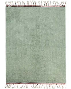 Børnetæppe CAPARLI Lysegrøn 140 x 200 cm Bomuld