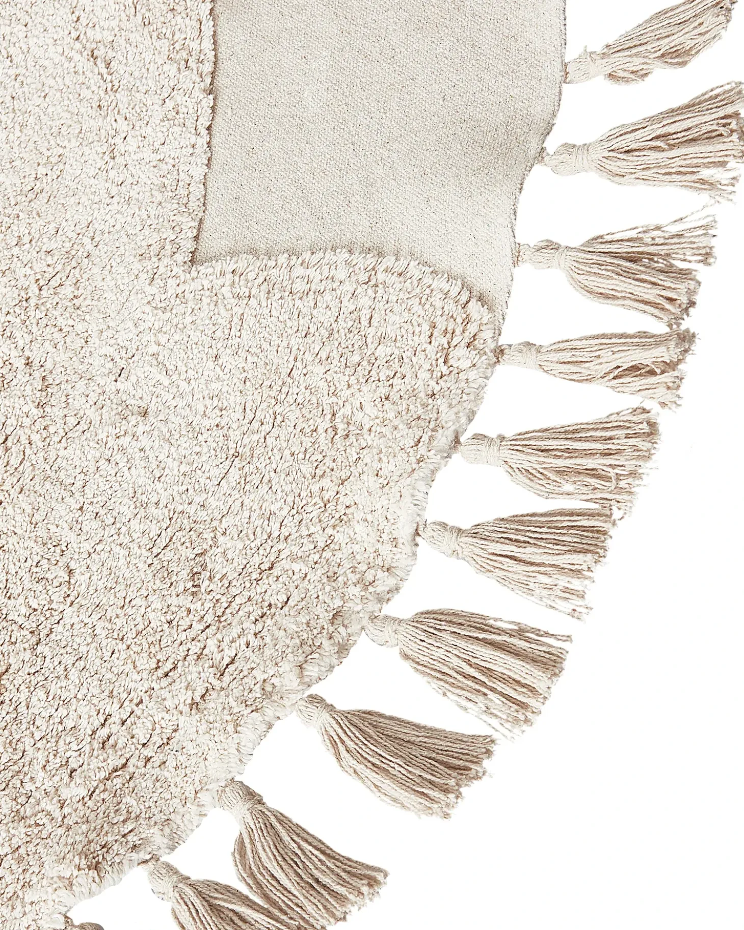 Børnetæppe ETSERI Beige ø 120 cm Bomuld