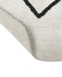 Børnetæppe HEART Beige ø 140 cm Bomuld