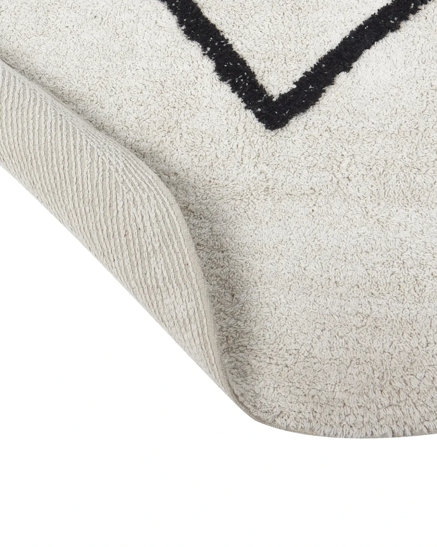 Børnetæppe HEART Beige ø 140 cm Bomuld