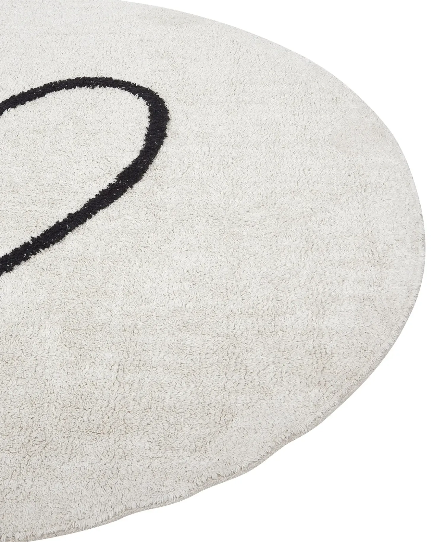 Børnetæppe HEART Beige ø 140 cm Bomuld