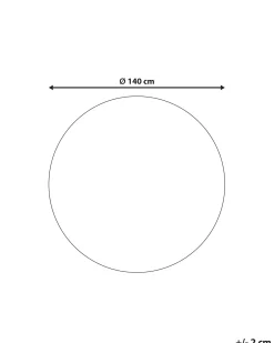 Børnetæppe HEART Beige ø 140 cm Bomuld
