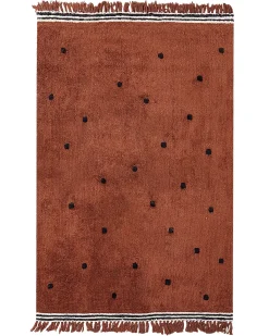 Børnetæppe LAZA Brun 140 x 200 cm Bomuld
