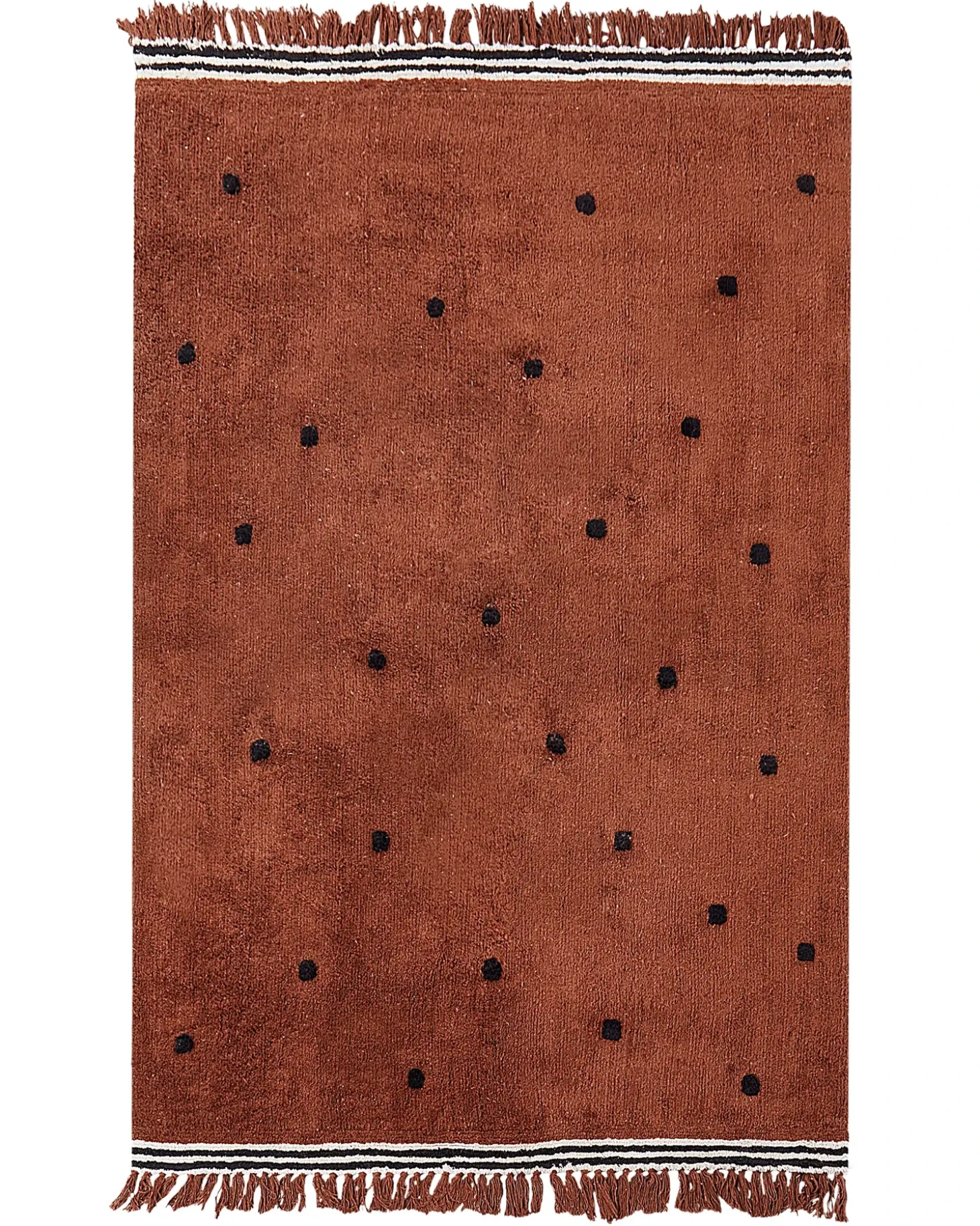 Børnetæppe LAZA Brun 140 x 200 cm Bomuld