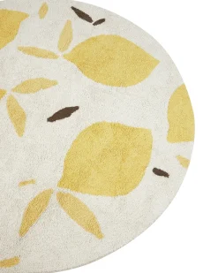 Børnetæppe MAWAND Beige ø 140 cm Bomuld