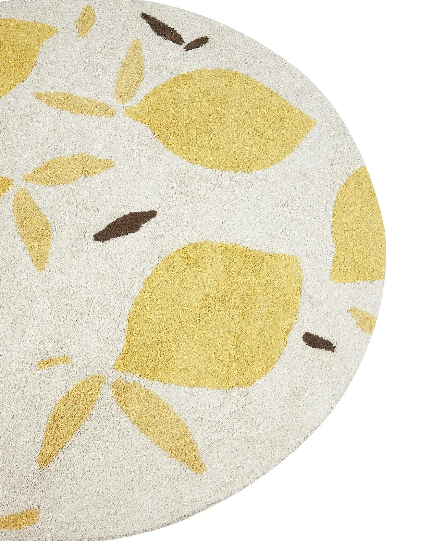 Børnetæppe MAWAND Beige ø 140 cm Bomuld