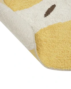 Børnetæppe MAWAND Beige ø 140 cm Bomuld
