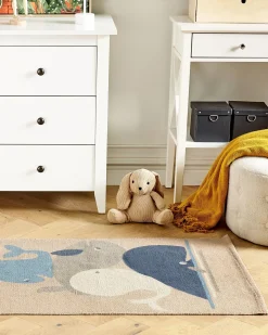 Børnetæppe SEAI Beige 80 x 150 cm Bomuld