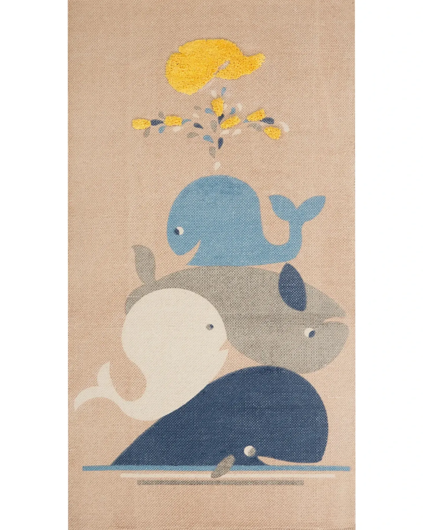 Børnetæppe SEAI Beige 80 x 150 cm Bomuld