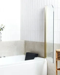 Brusebad skærm LAPAN 140 x 80 cm Guld