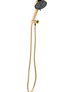 Brusehoved og slangesæt MAPIRI 6-function Guld