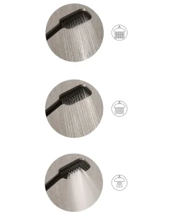 Brusehoved og slangesæt TINGO 4-function Sort