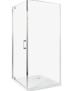 Brusekabine DARLI 90 x 90 x 185 cm Sølv