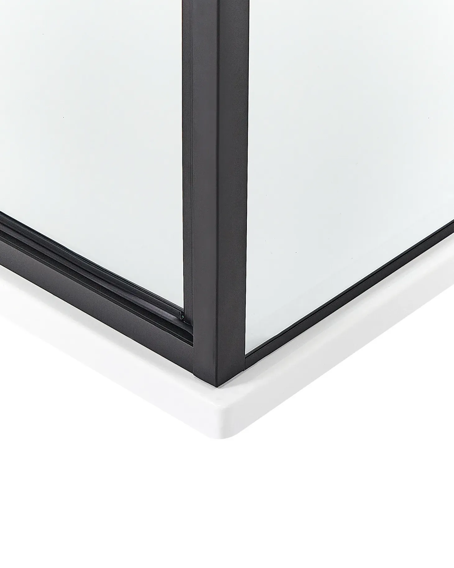Brusekabine DARLI 90 x 90 x 185 cm Sort